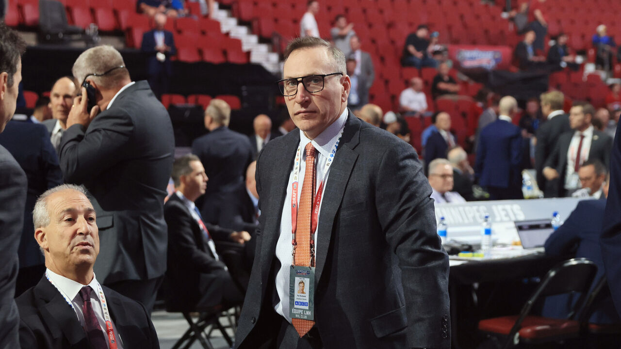 MONTREAL, QUEBEC - JULY 08: Pat Verbeek of the Anaheim Ducks attends the 2022 NHL Draft at the Bell Centre on July 08, 2022 in Montreal, Quebec, Canada.