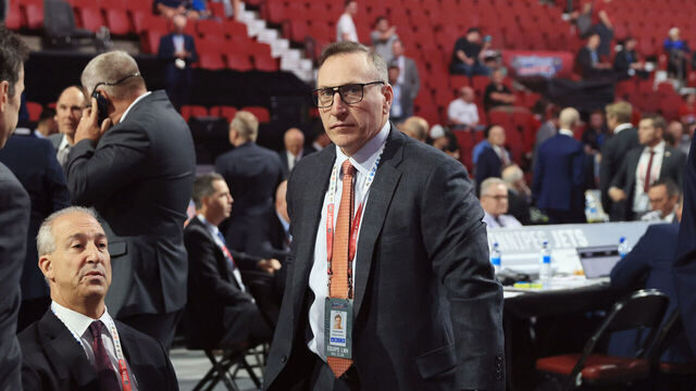 MONTREAL, QUEBEC - JULY 08: Pat Verbeek of the Anaheim Ducks attends the 2022 NHL Draft at the Bell Centre on July 08, 2022 in Montreal, Quebec, Canada.