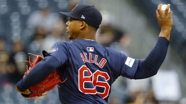 PITTSBURGH, PA - APRIL 19: Brayan Bello #66 of the Boston Red Sox pitches in the first inning against the Pittsburgh Pirates during inter-league play at PNC Park on April 19, 2024 in Pittsburgh, Pennsylvania.