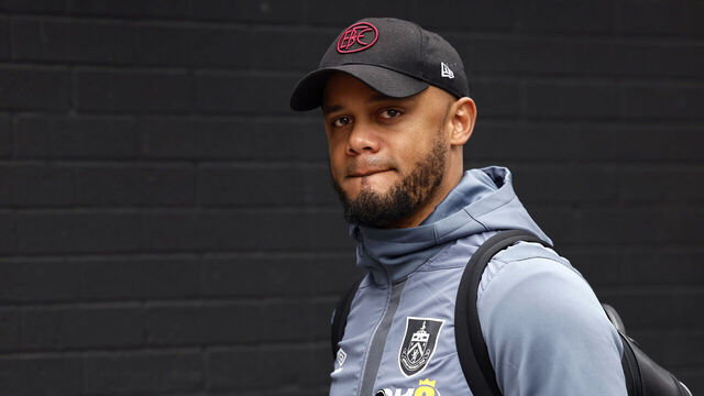 Burnley manager Vincent Kompany arrives ahead of the Premier League match at Turf Moor, Burnley. Picture date: Saturday April 13, 2024.