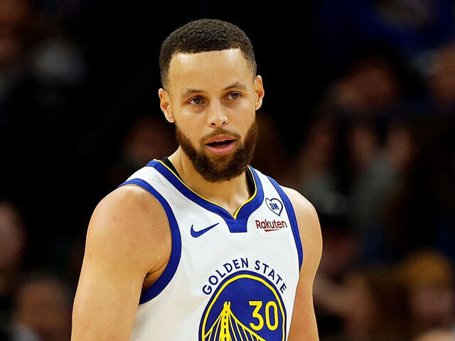 MINNEAPOLIS, MINNESOTA - MARCH 24: Stephen Curry #30 of the Golden State Warriors looks on against the Minnesota Timberwolves in the first quarter at Target Center on March 24, 2024 in Minneapolis, Minnesota. The Timberwolves defeated the Warriors 114-110.