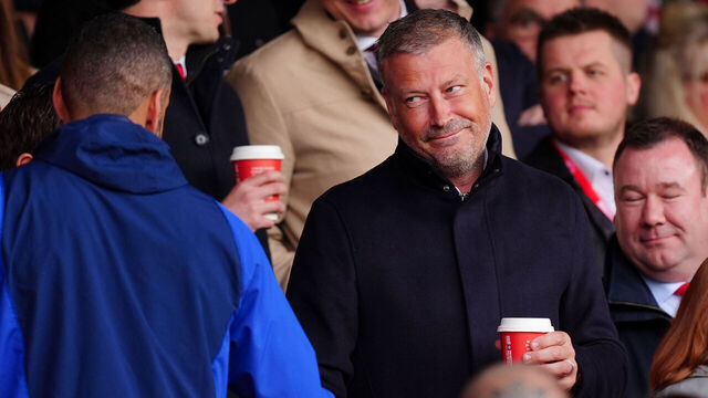 Nottingham Forest referee analyst Mark Clattenburg in the stands during the Premier League match at the City Ground, Nottingham. Picture date: Sunday April 28, 2024.