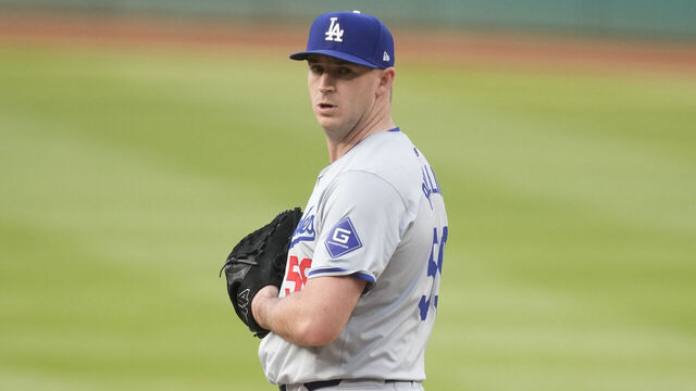 WASHINGTON, DC - APRIL 25: Evan Phillips #59 of the Los Angeles Dodgers pitches during a baseball game against the Washington Nationals at Nationals Park on April 25, 2024 in Washington, DC.