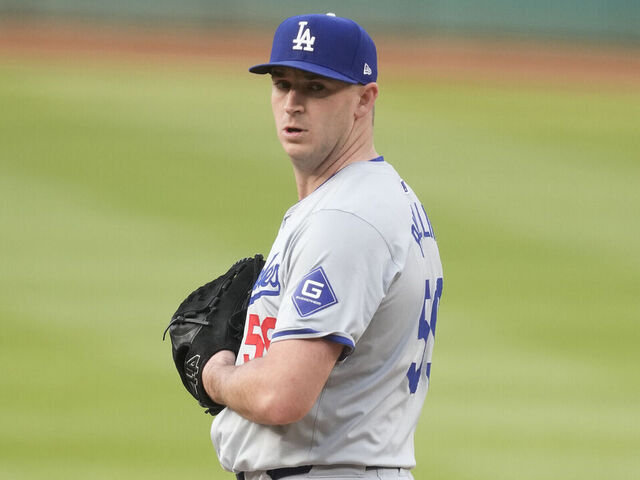 WASHINGTON, DC - APRIL 25: Evan Phillips #59 of the Los Angeles Dodgers pitches during a baseball game against the Washington Nationals at Nationals Park on April 25, 2024 in Washington, DC.