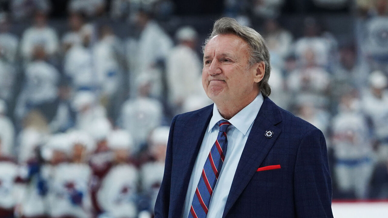 WINNIPEG, CANADA - APRIL 30: Head coach Rick Bowness of the Winnipeg Jets walks on the ice after his team lost the game and the series to the Colorado Avalanche in Game Five of the First Round of the 2024 Stanley Cup Playoffs at Canada Life Centre on April 30, 2024, in Winnipeg, Canada.