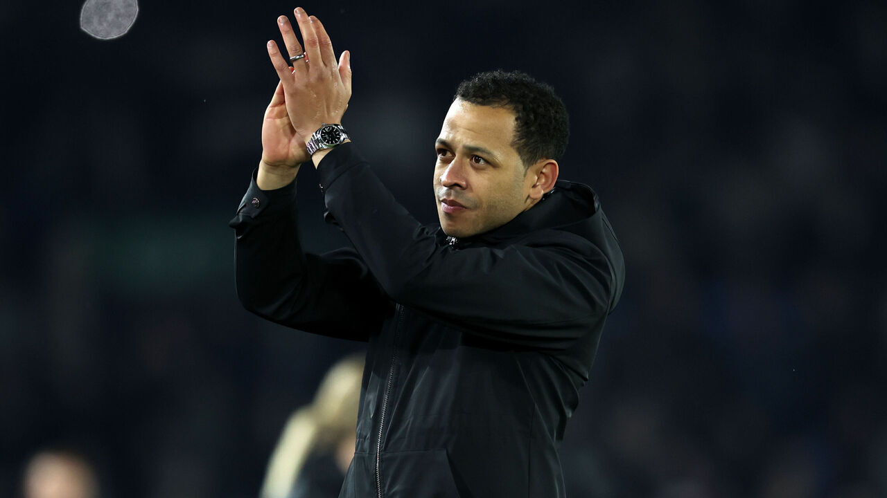 LEEDS, ENGLAND - APRIL 01: Liam Rosenior, Manager of Hull City, applauds the fans following the Sky Bet Championship match between Leeds United and Hull City at Elland Road on April 01, 2024 in Leeds, England.