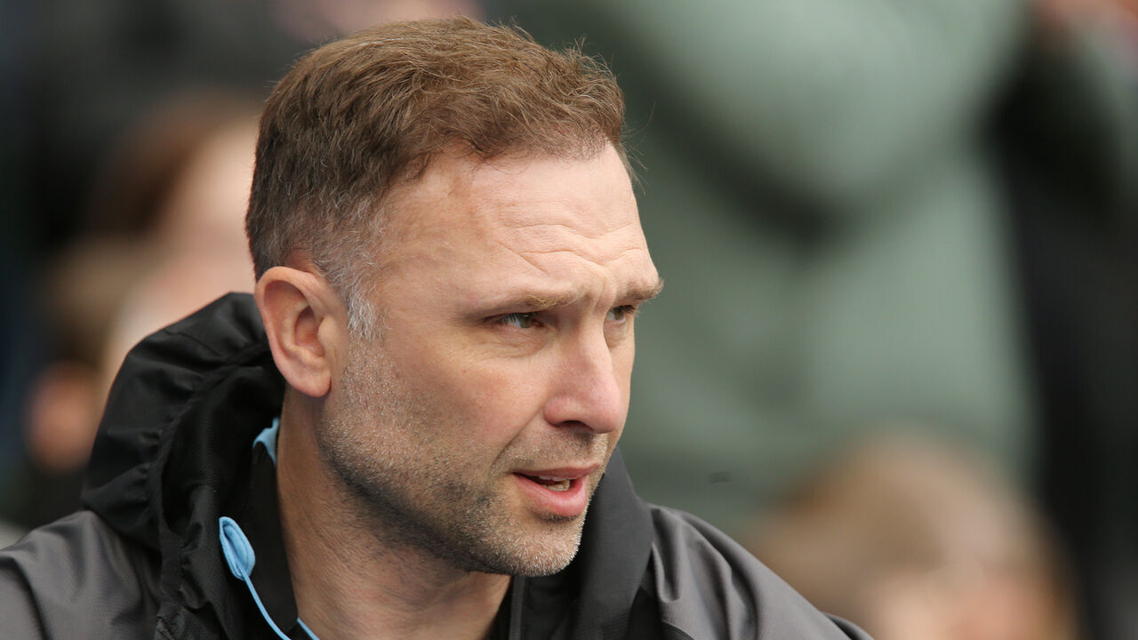 BLACKBURN, ENGLAND - APRIL 27: Blackburn Rovers manager John Eustace during the Sky Bet Championship match between Blackburn Rovers and Coventry City at Ewood Park on April 27, 2024 in Blackburn, England.