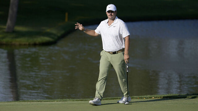 MYRTLE BEACH, SOUTH CAROLINA - MAY 10: Chris Gotterup of the United States putts for birdie on the 18th green during the second round of the Myrtle Beach Classic at Dunes Golf & Beach Club on May 10, 2024 in Myrtle Beach, South Carolina.