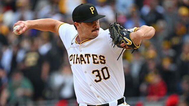 PITTSBURGH, PENNSYLVANIA - MAY 11: Paul Skenes #30 of the Pittsburgh Pirates delivers a pitch in the first inning of his major league debut during the game against the Chicago Cubs at PNC Park on May 11, 2024 in Pittsburgh, Pennsylvania.