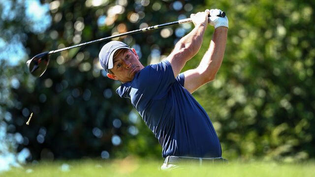 CHARLOTTE, NORTH CAROLINA - MAY 11: Rory McIlroy of Northern Ireland hits a tee shot on the 16th hole during the third round of the Wells Fargo Championship at Quail Hollow Country Club on May 11, 2024 in Charlotte, North Carolina.