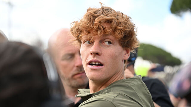 ROME, ITALY - MAY 07: Jannik Sinner, of Italy, meets supporters during the Internazionali BNL D'Italia 2024 at Foro Italico on May 07, 2024 in Rome, Italy.
