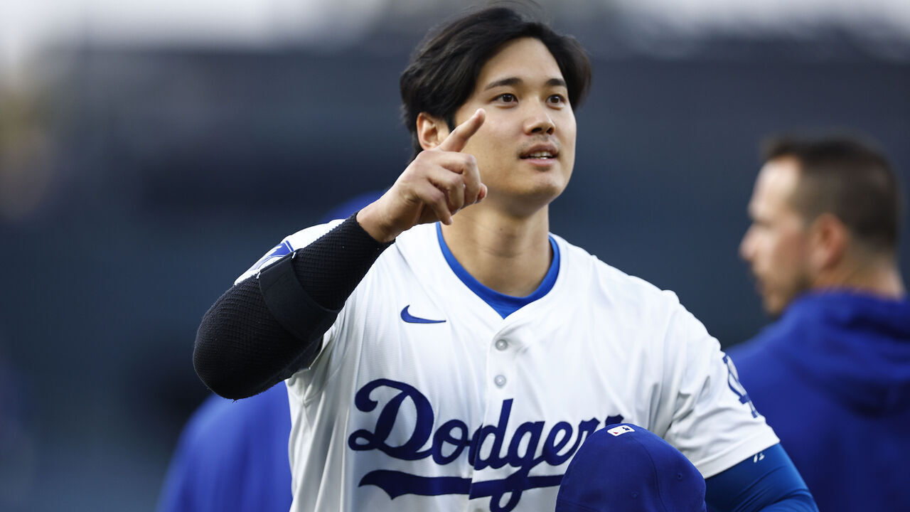 LOS ANGELES, CALIFORNIA - MAY 16: Shohei Ohtani #17 of the Los Angeles Dodgers at Dodger Stadium on May 16, 2024 in Los Angeles, California.