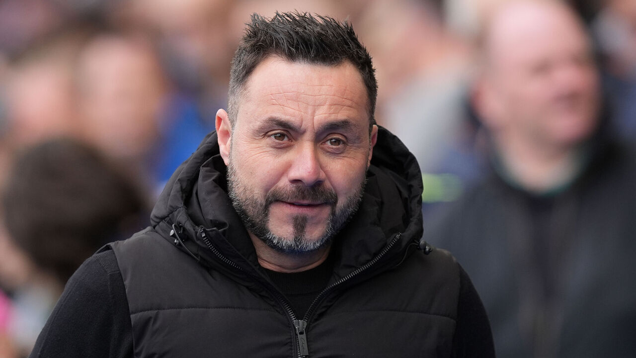 Brighton and Hove Albion manager Roberto De Zerbi ahead of the Premier League match at the American Express Stadium, Brighton. Picture date: Sunday May 5, 2024.