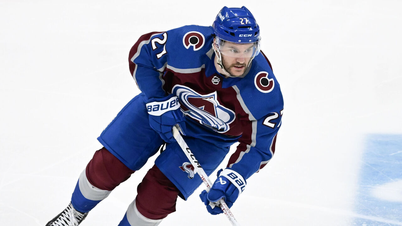DENVER, CO - MAY 13: Colorado Avalanche left wing Jonathan Drouin (27) in the second period during Game 4 of the second round of the 2024 NHL Stanley Cup Playoffs against the Dallas Stars at Ball Arena in Denver, Colorado on Monday, May 13, 2024.