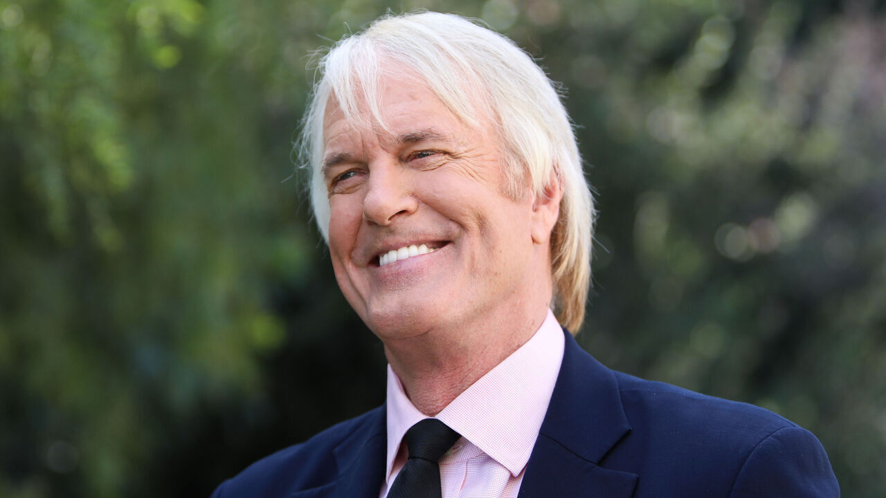 UNIVERSAL CITY, CALIFORNIA - MARCH 06: TV Personality John Tesh visits Hallmark Channel's "Home & Family" at Universal Studios Hollywood on March 06, 2020 in Universal City, California.