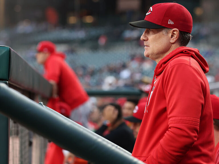 Bell tosses chair in dugout after another Reds player hit by pitch ...