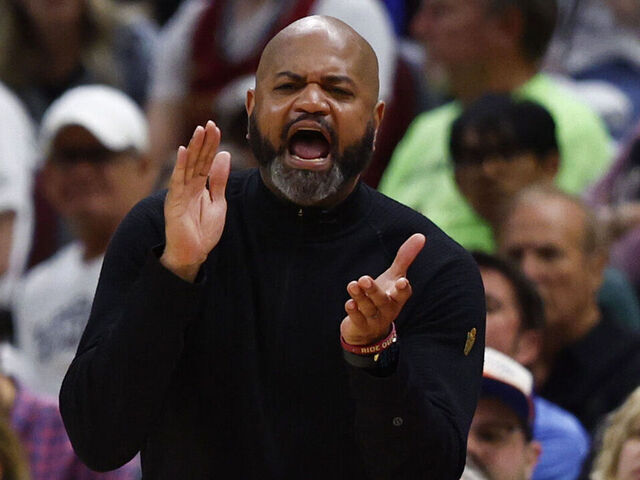 Cleveland, OH - May 13: Cleveland Cavaliers head coach J. B. Bickerstaff on the sideline in the second quarter.