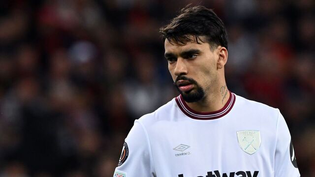 LEVERKUSEN - Lucas Paqueta of West Ham United FC during the UEFA Europa League quarter-final match between Bayer 04 Leverkusen and West Ham United at the BayArena on April 11, 2024 in Leverkusen, Germany. ANP | Hollandse Hoogte | GERRIT VAN COLOGNE