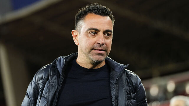 Xavi Hernandez head coach of Barcelona prior the LaLiga EA Sports match between UD Almeria and FC Barcelona at Juegos Mediterraneos on May 16, 2024 in Almeria, Spain.