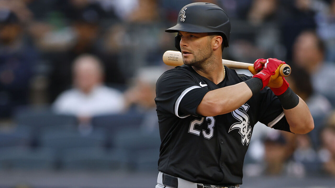 NEW YORK, NEW YORK - MAY 17: Andrew Benintendi #23 of the Chicago White Sox in action against the New York Yankees during a game at Yankee Stadium on May 17, 2024 in New York City.