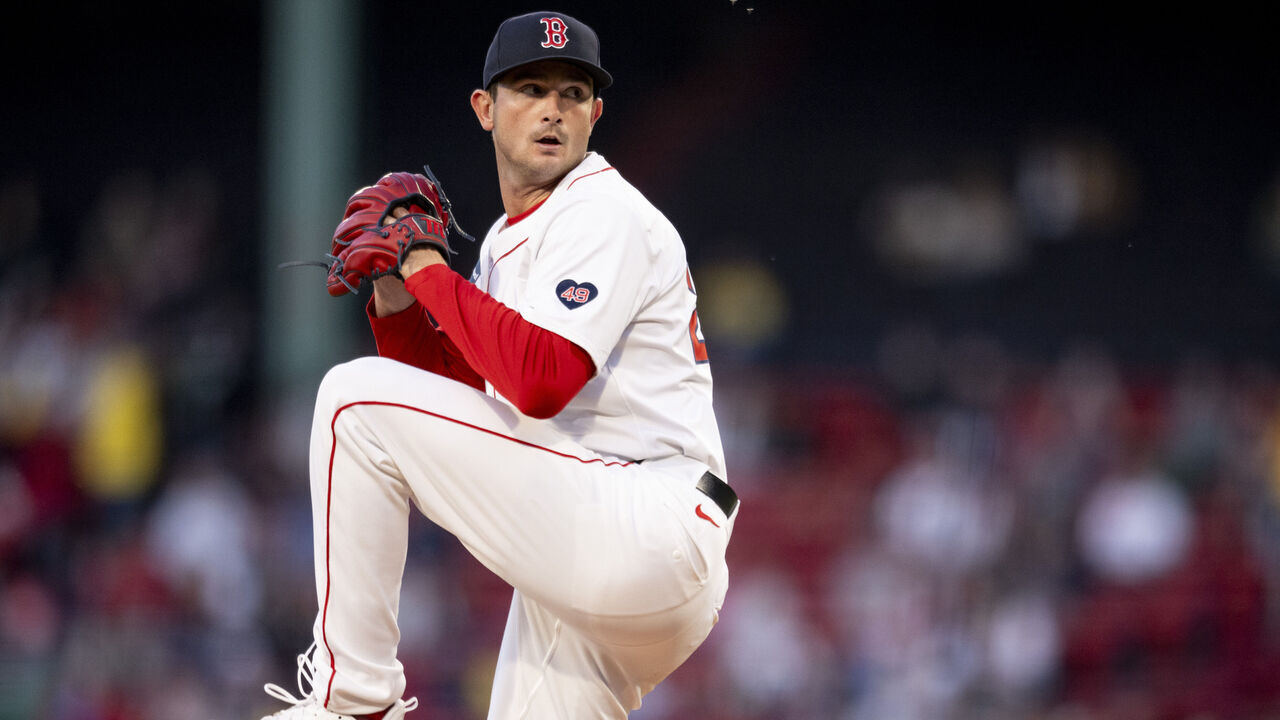 BOSTON, MA - APRIL 16: Garrett Whitlock #22 of the Boston Red Sox pitches during the first inning of a game against the Cleveland Guardians on April 16, 2024 at Fenway Park in Boston, Massachusetts.