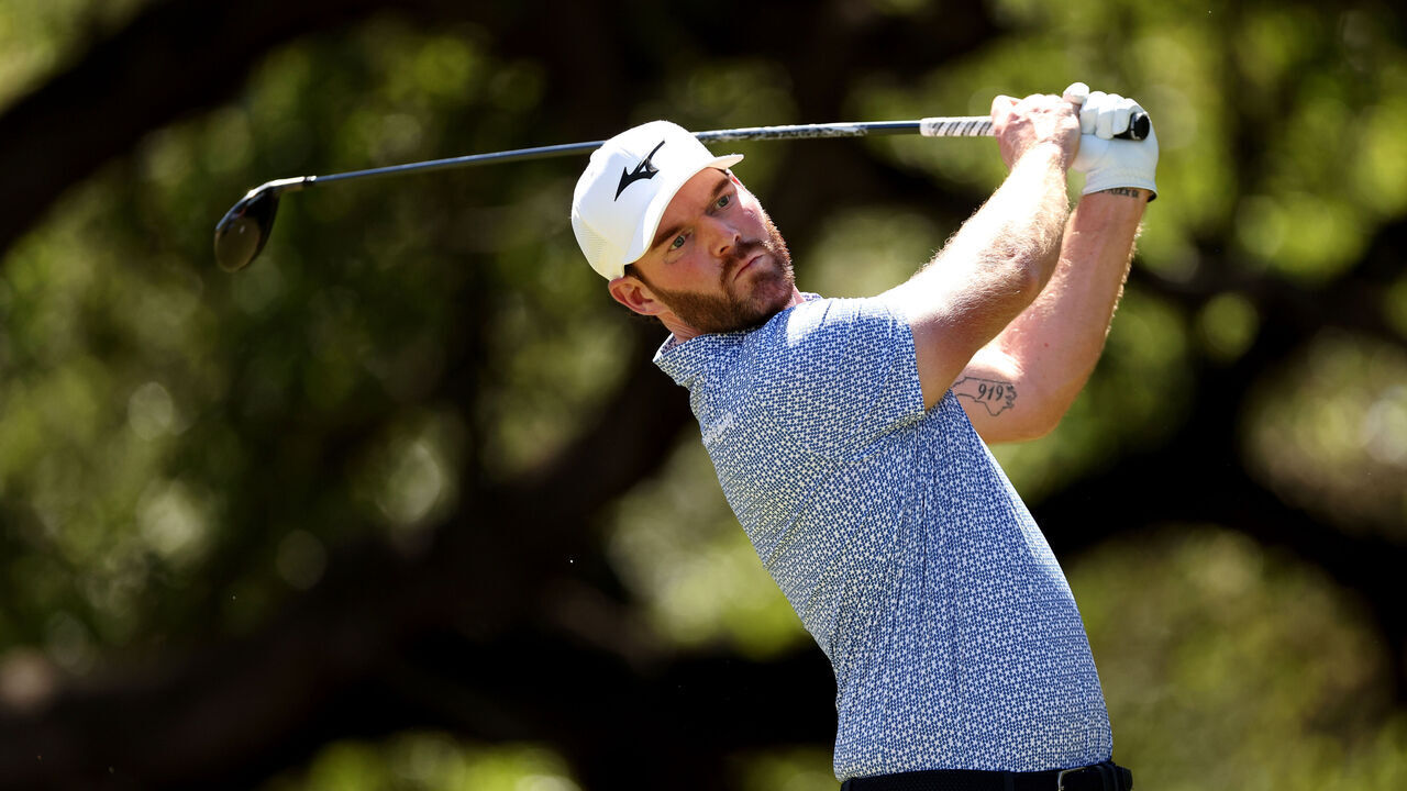 SAN ANTONIO, TEXAS - APRIL 04: Grayson Murray of the United States plays his tee shoot on the 6th hole during the first round of the Valero Texas Open at TPC San Antonio on April 04, 2024 in San Antonio, Texas.