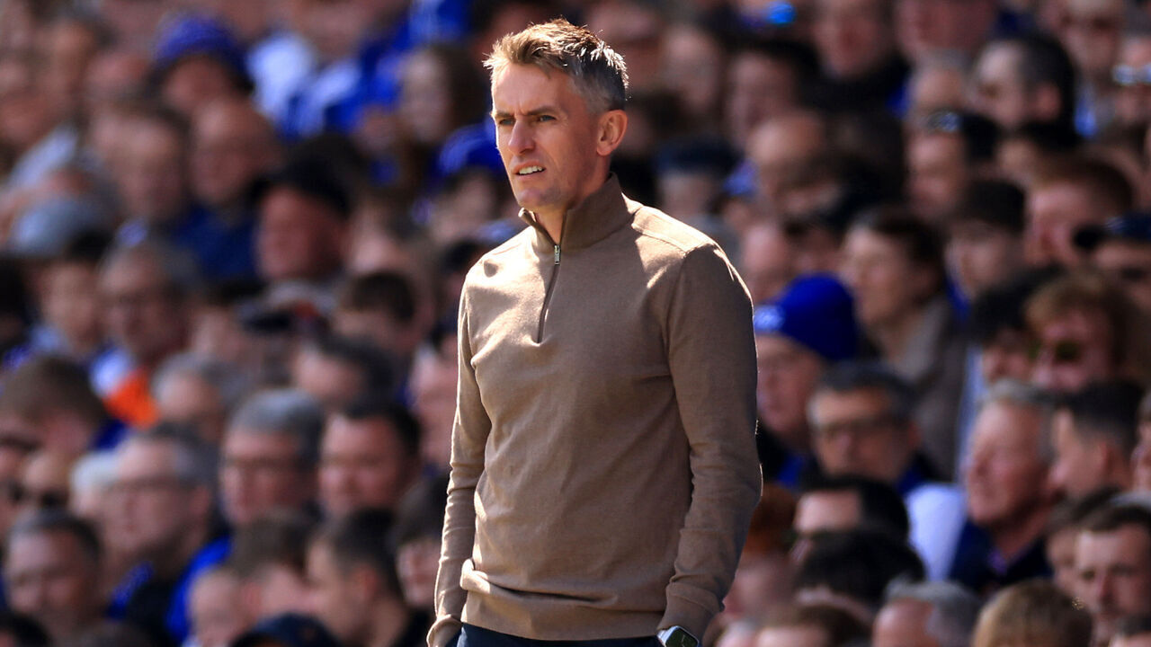 IPSWICH, ENGLAND - MAY 04: Kieran McKenna, Manager of Ipswich Town during the Sky Bet Championship match between Ipswich Town and Huddersfield Town at Portman Road on May 04, 2024 in Ipswich, England.