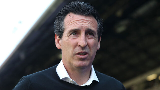 LONDON, ENGLAND - MAY 19: Unai Emery, Manager of Aston Villa, looks on prior to the Premier League match between Crystal Palace and Aston Villa at Selhurst Park on May 19, 2024 in London, England.