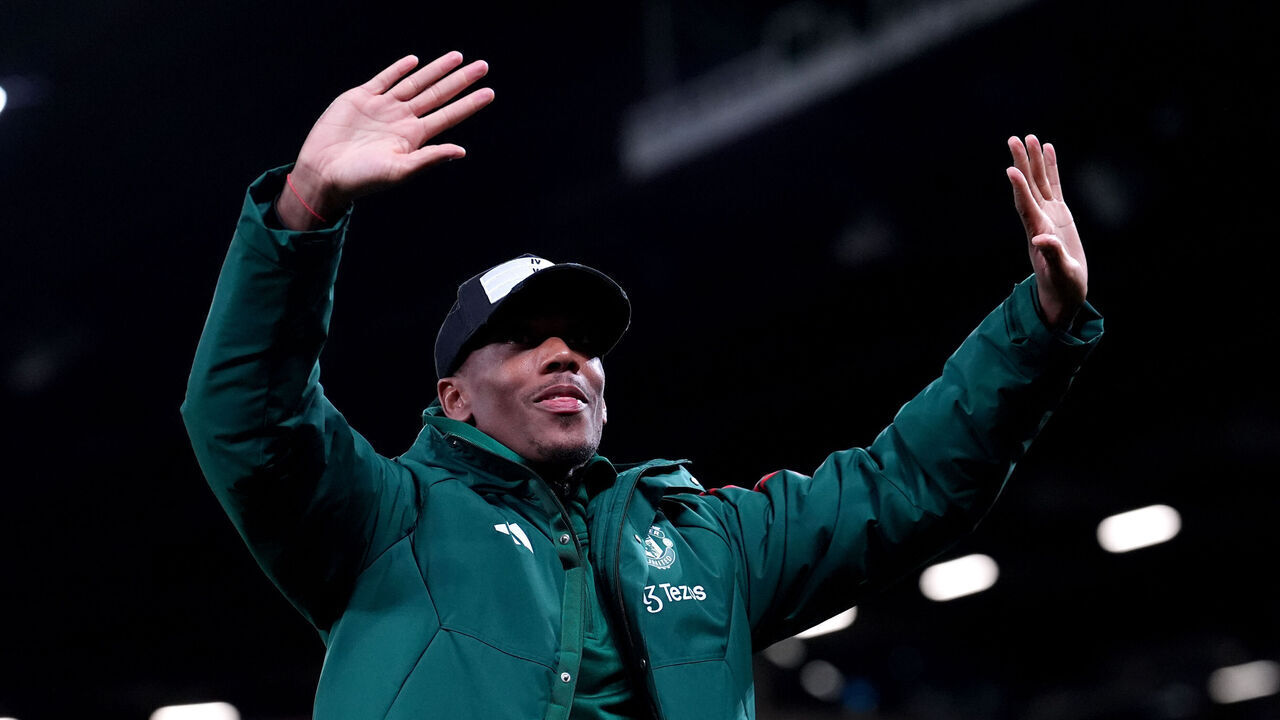 Manchester United's Anthony Martial waves to the fans at the end of the Premier League match at Old Trafford, Manchester. Picture date: Wednesday May 15, 2024.