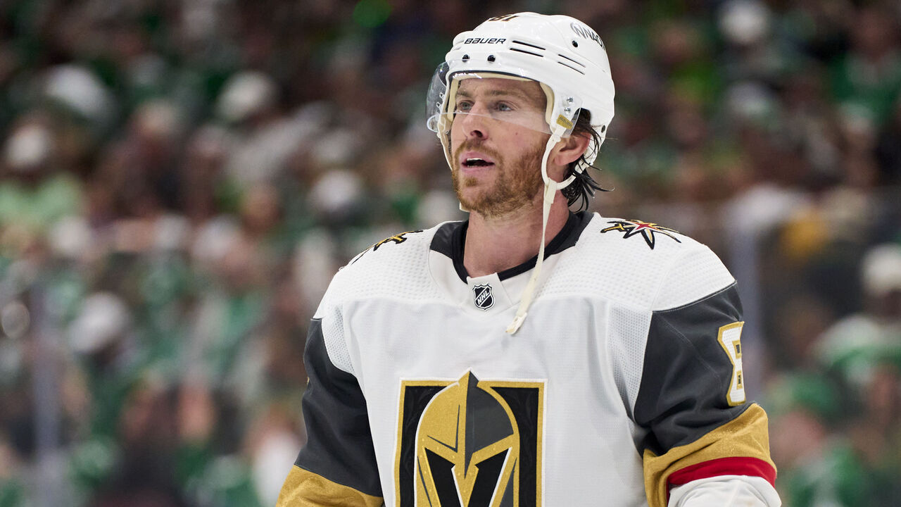 DALLAS, TEXAS - MAY 05: Jonathan Marchessault #81 of the Vegas Golden Knights skates off the ice after being defeated by the Dallas Stars in Game Seven of the First Round of the 2024 Stanley Cup Playoffs at the American Airlines Center on May 5, 2024 in Dallas, Texas.