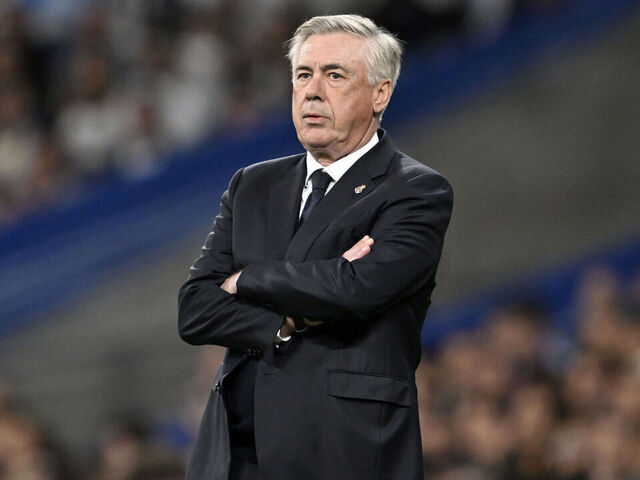 MADRID, SPAIN - MAY 14: Head Coach of Real Madrid Davide Ancelotti follows the La Liga 36th week football match between Real Madrid and Deportivo Alaves at Santiago Bernabeu Stadium in Madrid, Spain on May 14, 2024.
