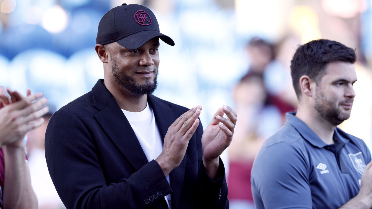 Burnley manager Vincent Kompany after the Premier League match at Turf Moor, Burnley. Picture date: Sunday May 19, 2024.
