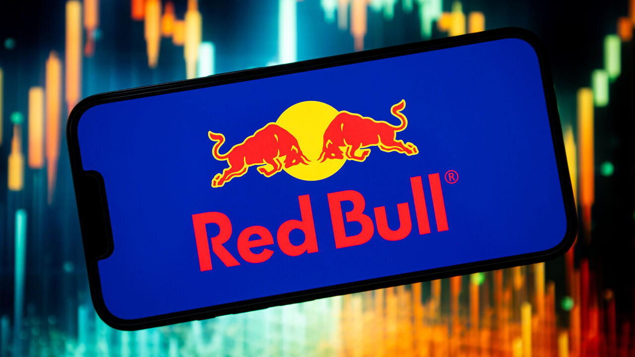POLAND - 2024/02/23: In this photo illustration a Red Bull logo seen displayed on a smartphone. (Photo Illustration by Mateusz Slodkowski/SOPA Images/LightRocket via Getty Images)