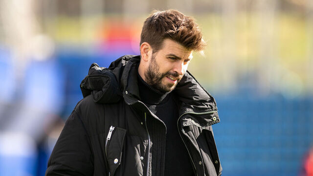 ANDORRA LA VELLA, ANDORRA - MARCH 30: FC Andorra owner Gerard Piqué before the LaLiga Hypermotion 2023 - 2024 match between FC Andorra and CD Mirandes at Estadi Nacional d´Andorra on March 30, 2024 in Andorra La Vella, Andorra.