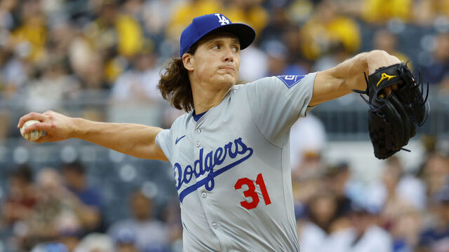 PITTSBURGH, PA - JUNE 04: Tyler Glasnow #31 of the Los Angeles Dodgers pitches in the first inning against the Pittsburgh Pirates at PNC Park on June 4, 2024 in Pittsburgh, Pennsylvania.