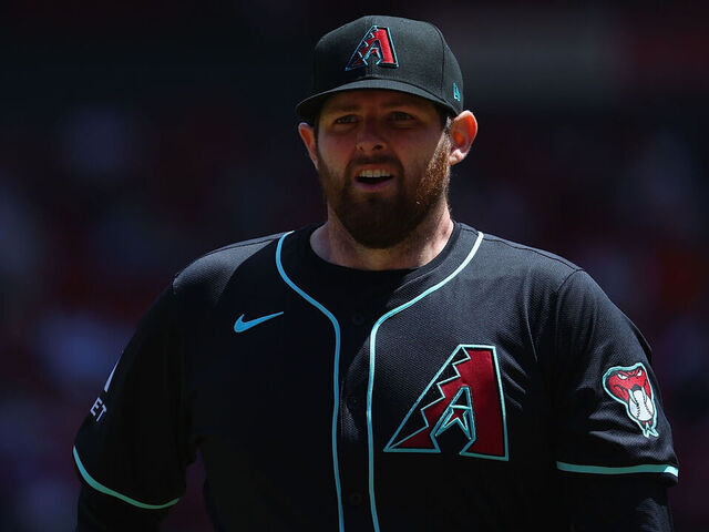 ST LOUIS, MISSOURI - APRIL 24: Jordan Montgomery #52 of the Arizona Diamondbacks returns to the dugout against the St. Louis Cardinals at Busch Stadium on April 24, 2024 in St Louis, Missouri.