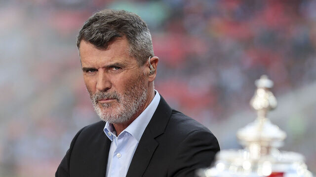 LONDON, ENGLAND - APRIL 22: Ex- Manchester United captain and now ITV football pundit Roy Keane before the FA Cup semi-final between Manchester City and Sheffield United at Wembley Stadium on April 22, 2023 in London, England.