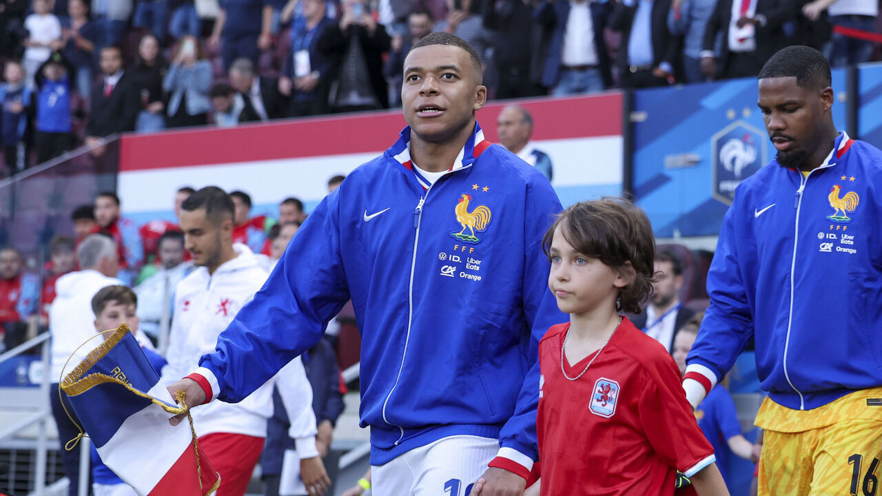 METZ, FRANCE - JUNE 5: Kylian Mbappe #10 of France enters the pitch for the International Friendly match between France and Luxembourg at Stade Saint-Symphorien on June 5, 2024 in Metz, France.