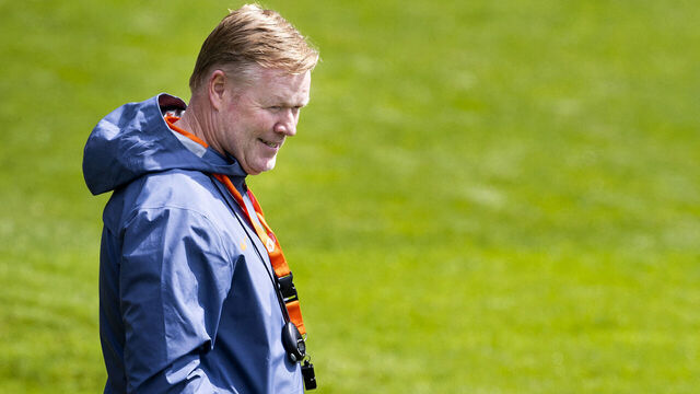 Dutch national coach Ronald Ronald Koeman attends during a training session of the Dutch national team at the KNVB Campus in Zeist on June 5, 2024 as part of the team's preparation for the UEFA Euro 2024.