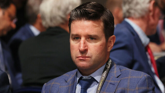 NASHVILLE, TENNESSEE - JUNE 29: Chris Drury of the New York Rangers attends the 2023 NHL Draft at the Bridgestone Arena on June 29, 2023 in Nashville, Tennessee.