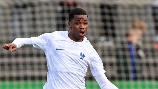 ASSEN - Jeanuel Belocian of France U19 during the European Championship qualifying match in group 2 elite between the Netherlands O19 and France U19 at Sportpark Marsdijk on March 23, 2024 in Assen, the Netherlands. ANP | Hollandse Hoogte | GERRIT VAN COLOGNE