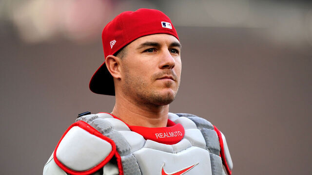 Philadelphia Phillies' J.T. Realmuto in action on day one of the MLB London Series Match at the London Stadium, London. Picture date: Saturday June 8, 2024.