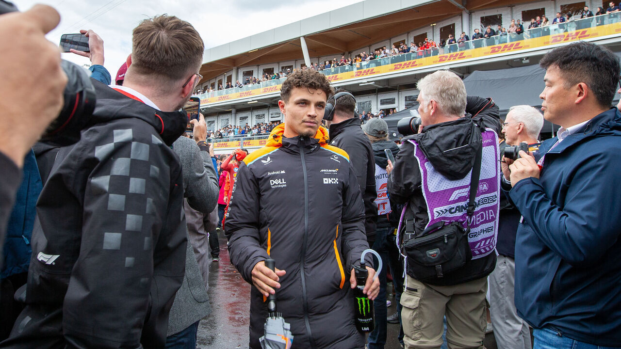 Lando Norris of the UK is driving the (4) McLaren F1 Team MCL38 Mercedes during the Formula 1 AWS Grand Prix Du Canada in Montreal, Canada, on June 9, 2024.