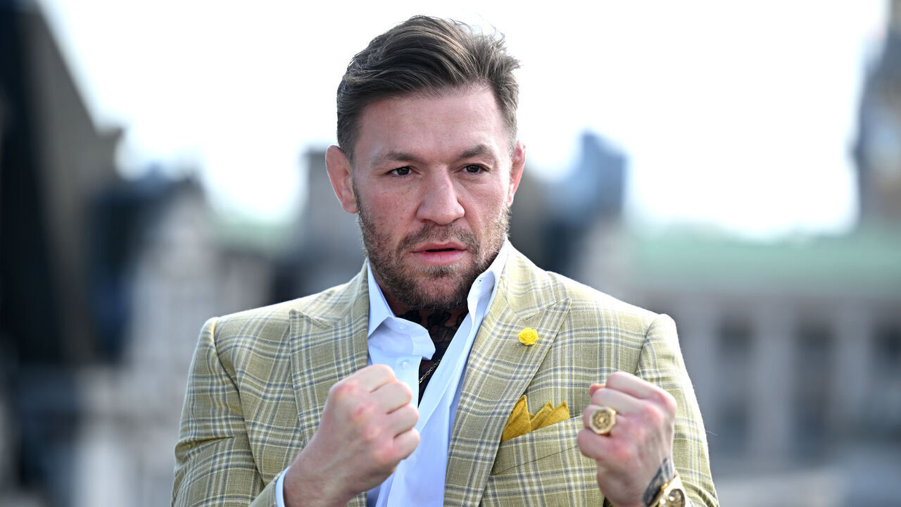 LONDON, ENGLAND - MARCH 14: Conor McGregor attends the "Road House" photocall at The Corinthia on March 14, 2024 in London, England.