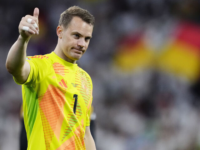 Manuel Neuer goalkeeper of Germany and Bayern Munich during the UEFA EURO 2024 group stage match between Germany and Scotland at Munich Football Arena on June 14, 2024 in Munich, Germany.