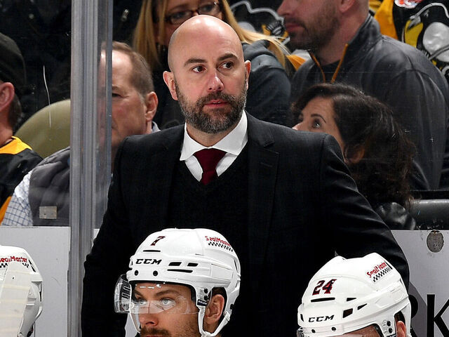 PITTSBURGH, PA - MARCH 5: Pascal Vincent of the Columbus Blue Jackets looks on against the Pittsburgh Penguins at PPG PAINTS Arena on March 5, 2024 in Pittsburgh, Pennsylvania.