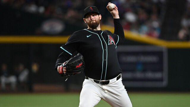 PHOENIX, ARIZONA - JUNE 05: Jordan Montgomery #52 of the Arizona Diamondbacks delivers a pitch against the San Francisco Giants at Chase Field on June 05, 2024 in Phoenix, Arizona.