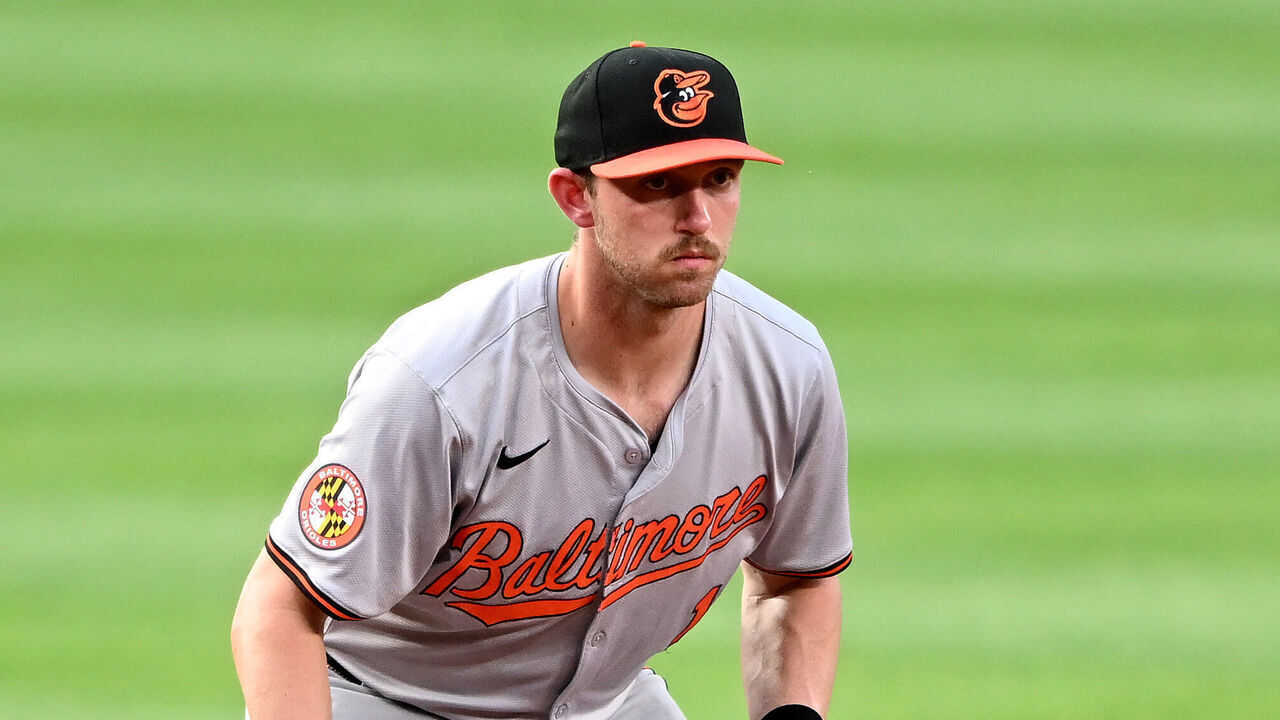 WASHINGTON, DC - MAY 08: Jordan Westburg #11 of the Baltimore Orioles plays third base against the Washington Nationals at Nationals Park on May 08, 2024 in Washington, DC.