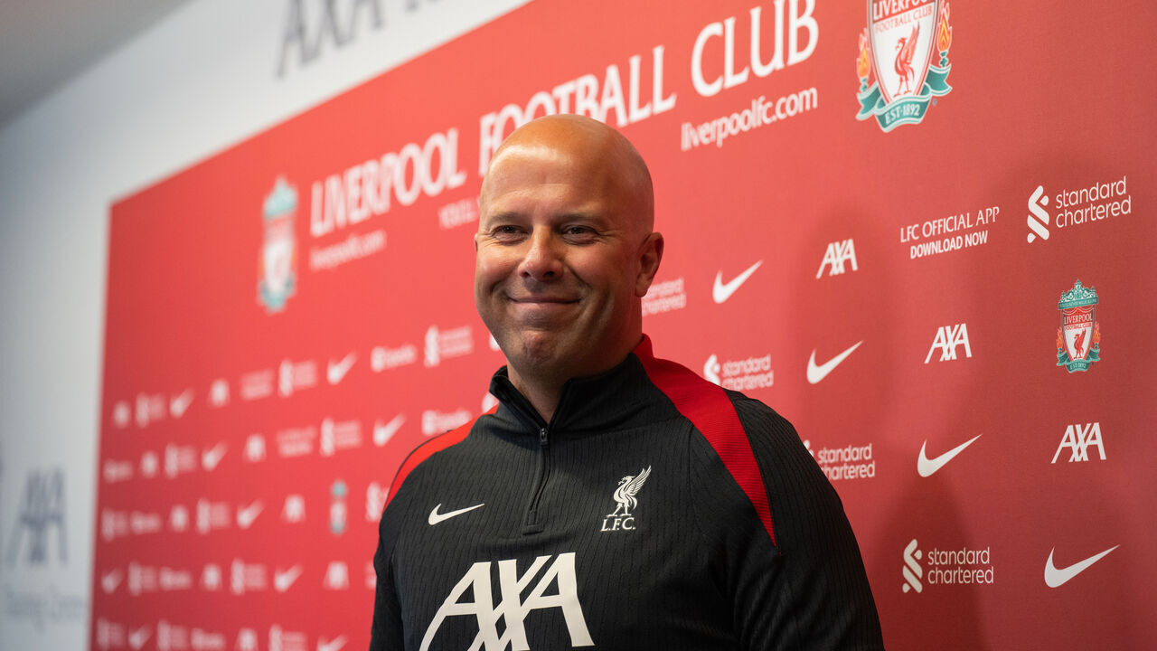 KIRKBY, ENGLAND - JUNE 19: (THE SUN OUT, THE SUN ON SUNDAY OUT) Arne Slot new first team manager of Liverpool Football Club at AXA Training Centre on June 19, 2024 in Kirkby, England.