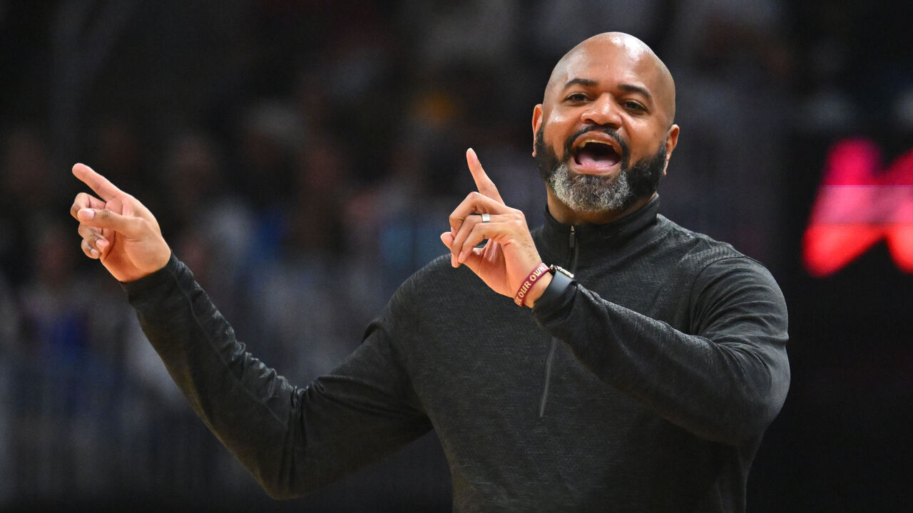 CLEVELAND, OHIO - MAY 11: Head coach J. B. Bickerstaff of the Cleveland Cavaliers gestures during the second quarter against the Boston Celtics in Game Three of the Eastern Conference Second Round Playoffs at Rocket Mortgage Fieldhouse on May 11, 2024 in Cleveland, Ohio.